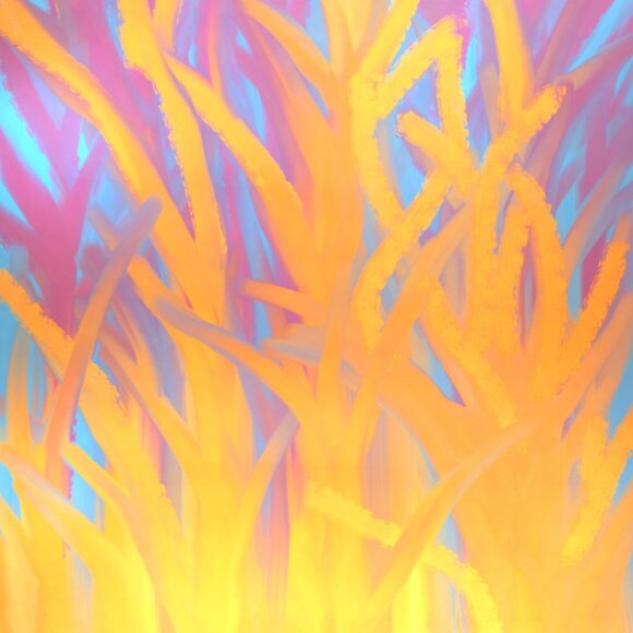 Magical Seaweed Abstract Art | Modern Wall Art Decor | Minimalist Digital Prints - Picture 3 of 4